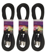 3x QTX DMX/XLR-Kabel (6m)